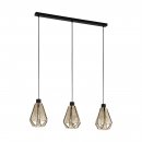 Pendant Light Steel Black / Fabric Natural - ADWICKLE