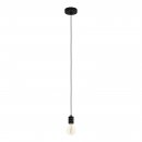 Pendant Light Wood, Steel Brown, Black - YORTH