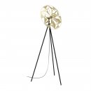 Floor Light Steel Black, Gold - CASTANUELO