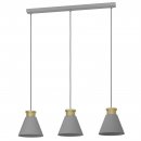 Pendant Light Steel Grey, Gold - TWICKEN