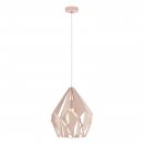 Pendant Light Steel Pastel Apricot - CARLTON-P