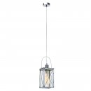 Pendant Light Steel Chrome / Glass Clear - DONMINGTON