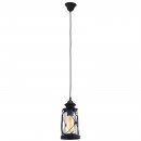 Pendant Light Steel Black / Glass Clear - BRADFORD