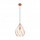 Pendant Light Steel Copper-coloured - CARLTON