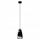 Pendant Light Steel Black / Steel, Fabric Black, Gold - AUSTELL