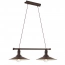 Pendant Light Steel Antique-brown, Beige - STOCKBURY