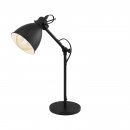 Table Light Steel Black, White - PRIDDY