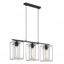 Pendant Light Steel Black / Smoked Glass Black-transparent - LONCINO