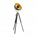 Floor Light Wood, Steel Black, Brass, Gold - COVALEDA