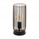 Table Light Steel Black, Copper - ROCCAMENA