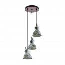 Pendant Light Wood, Steel Brown-patina, Black / Steel Used - BARNSTAPLE