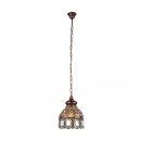 Pendant Light Steel Copper-coloured Antique / Glass Coloured - JADIDA