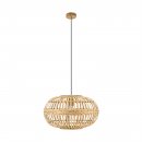 Pendant Light Steel Brown / Wood Brown - AMSFIELD