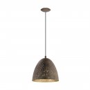 Pendant Light Steel Brown, Gold - SAFI