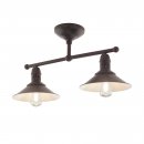 Ceiling Light Steel Antique-brown, Beige - STOCKBURY