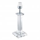 Table Light / Steel, Brilliant Glass Chrome, Clear - GLASBURY