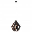 Pendant Light Steel Black, Copper - CARLTON 1