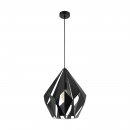 Pendant Light Steel Black, Silver - CARLTON 1