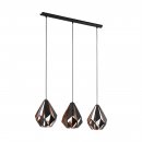 Pendant Light Steel Black, Copper - CARLTON 1