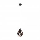 Pendant Light Steel Black, Copper - CARLTON 1