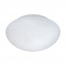 Wall / Ceiling Light Steel White / Glass Opal-matt White - ELLA