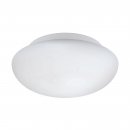 Wall / Ceiling Light Steel White / Glass Opal-matt White - ELLA