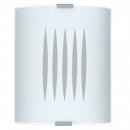 Wall / Ceiling Light Steel / Satin Glass Design "lines" - GRAFIK