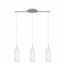 Pendant Light Steel Satin Nickel / Satin Glass White Painted - TROY 3