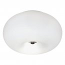 Wall / Ceiling Light Steel Satin Nickel / Glass Opal-matt White - OPTICA