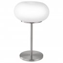 Table Light Steel Satin Nickel / Glass Opal-matt White - OPTICA