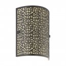 Wall Light Steel Antique-brown / Glass Champagne - ALMERA