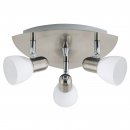 Spot Steel Satin Nickel / Satin Glass White - ENEA