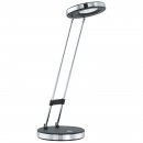 Table Light Plastic, Steel Black, Chrome - GEXO