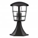 Pedestal Light Cast Aluminium Black / Plastic Clear - ALORIA