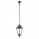 Pendant Light Cast Aluminium Black, Silver-patina / Glass Clear - NAVEDO