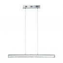 Pendant Light Aluminium, Steel Chrome / Glass, Brilliant Glass Clear - CARDITO 1