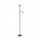 Floor Light Steel Nickel-nero / Plastic, Glass White - UP 2