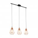 Pendant Light Steel Black / Steel Copper-coloured - TARBES