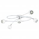 Ceiling Light Steel White, Chrome - LOCANDA