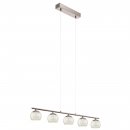 Pendant Light Steel Satin Nickel / Glass, Satin Glass Amber, White - ROMAGNESE