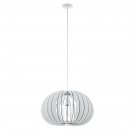 Pendant Light Steel White / Wood White - COSSANO