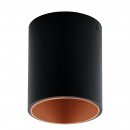 Ceiling Light Aluminium, Plastic Black, Copper - POLASSO