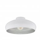 Ceiling Light Steel White, Silver - MOGANO