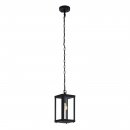 Pendant Light Steel Black / Glass Clear - ALAMONTE 1