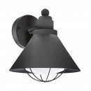 Wall Light Zinc-plated Steel Black / Plastic White - BARROSELA