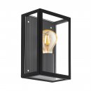 Wall Light Steel Black / Glass Clear - ALAMONTE 1