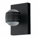 Wall Light Zinc-plated Steel Black / Plastic Clear - SESIMBA