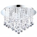 Ceiling Light Steel Chrome / Brilliant Glass Clear - ALMONTE