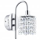 Wall Light Steel Chrome / Brilliant Glass Clear - ALMONTE