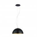 Pendant Light Steel Black, Gold - GAETANO 1